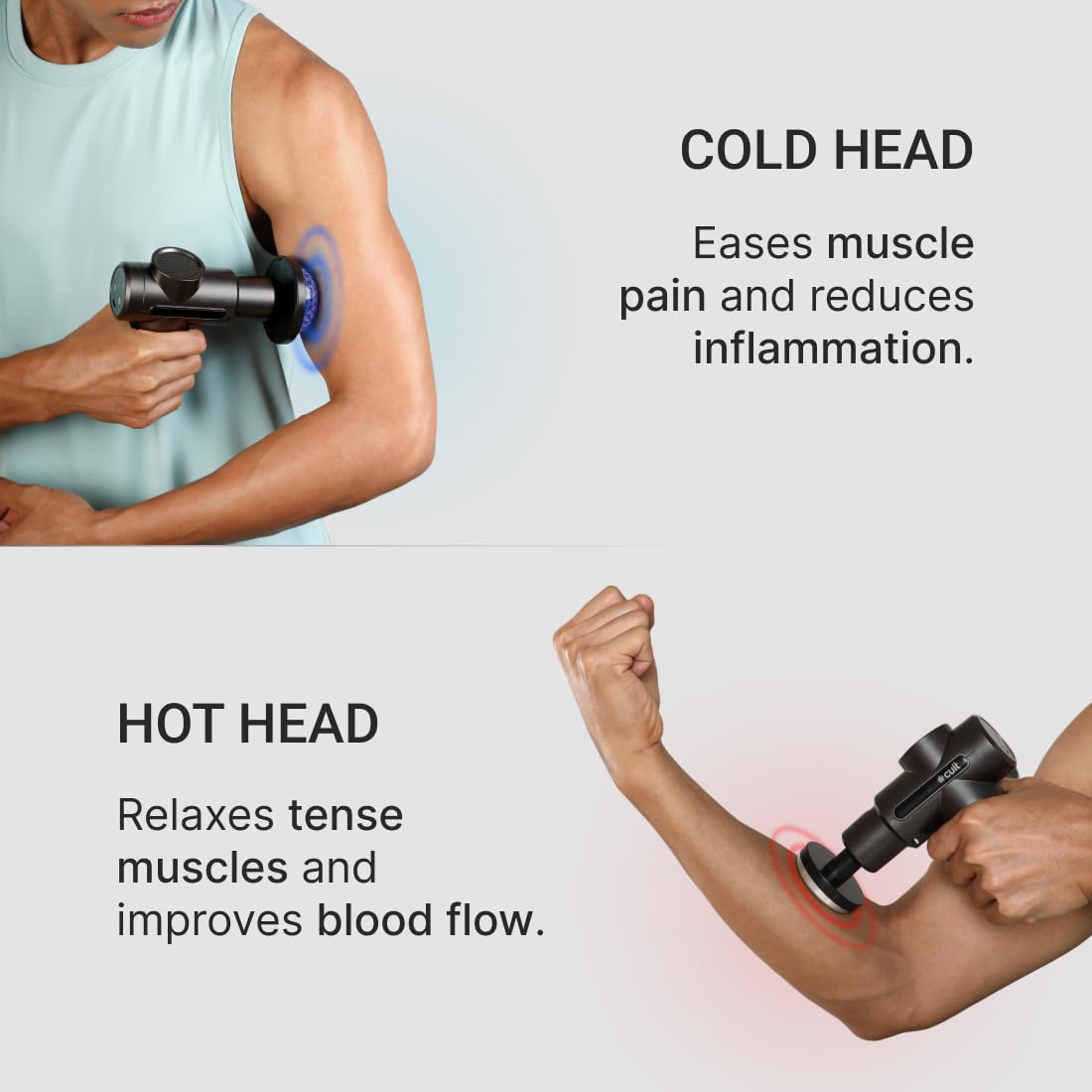 Mini Massage Gun β Deep Tissue Muscle Relaxer with 4 Interchangeable Heads
