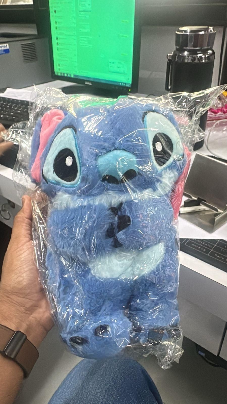 Stitch-Inspired Soft Toy with Glowing Belly – Light-Up LED Plush Toy for Kids & Gifting