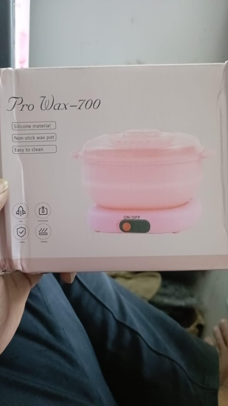 Electric Hair Removal Wax Heater – Pink Wax Melting Pot for Home Salon Use