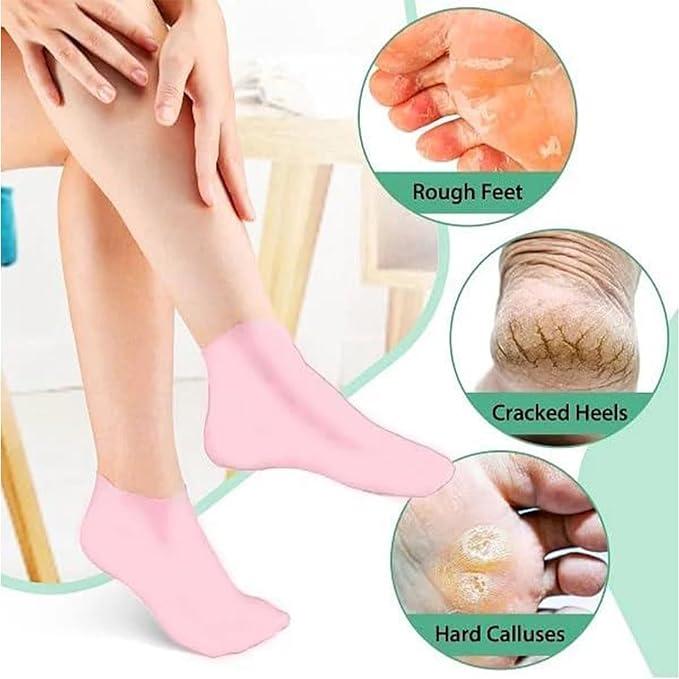 Moisturizing Silicone Gel Socks – Cracked Heel & Dry Foot Repair