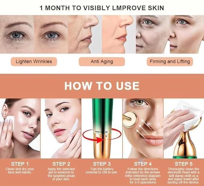 3-in-1 Multifunctional Electric Facial Massager & Skin Cleanser Beauty Device