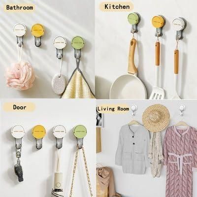 Heavy-Duty Vacuum Suction Hooks – Reusable Wall Hangers (Pack of 5)