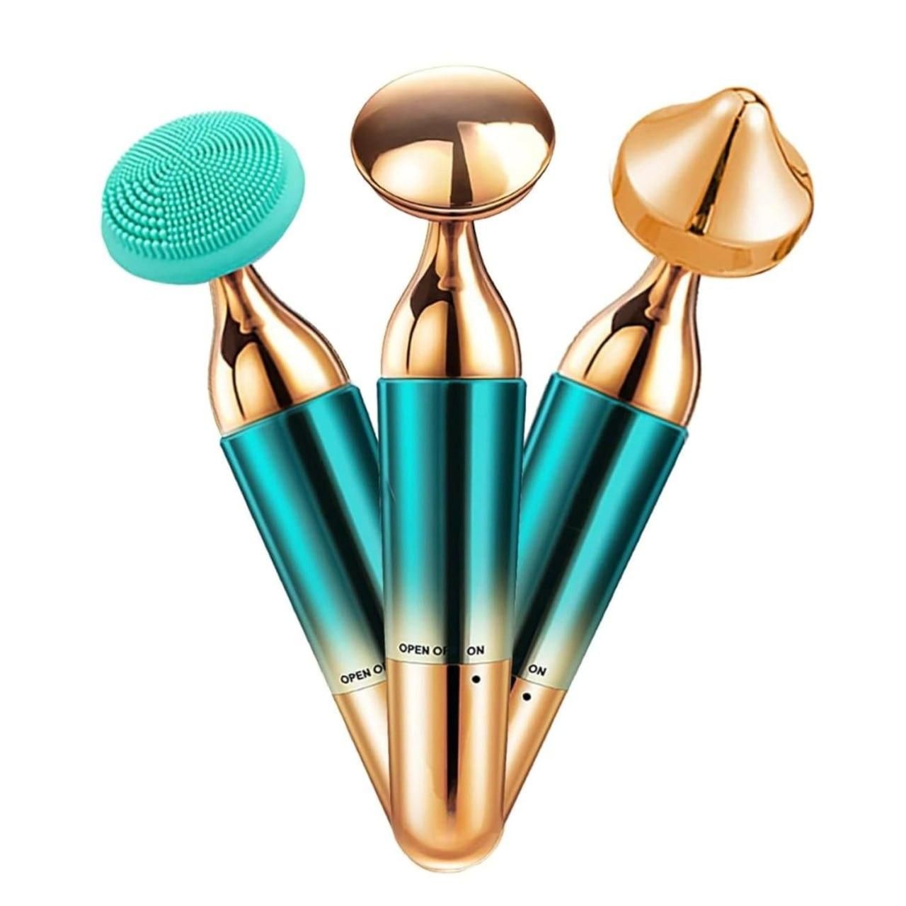 3-in-1 Multifunctional Electric Facial Massager & Skin Cleanser Beauty Device