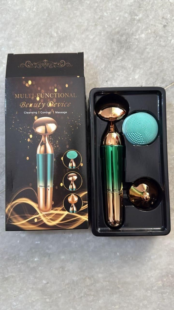 3-in-1 Multifunctional Electric Facial Massager & Skin Cleanser Beauty Device