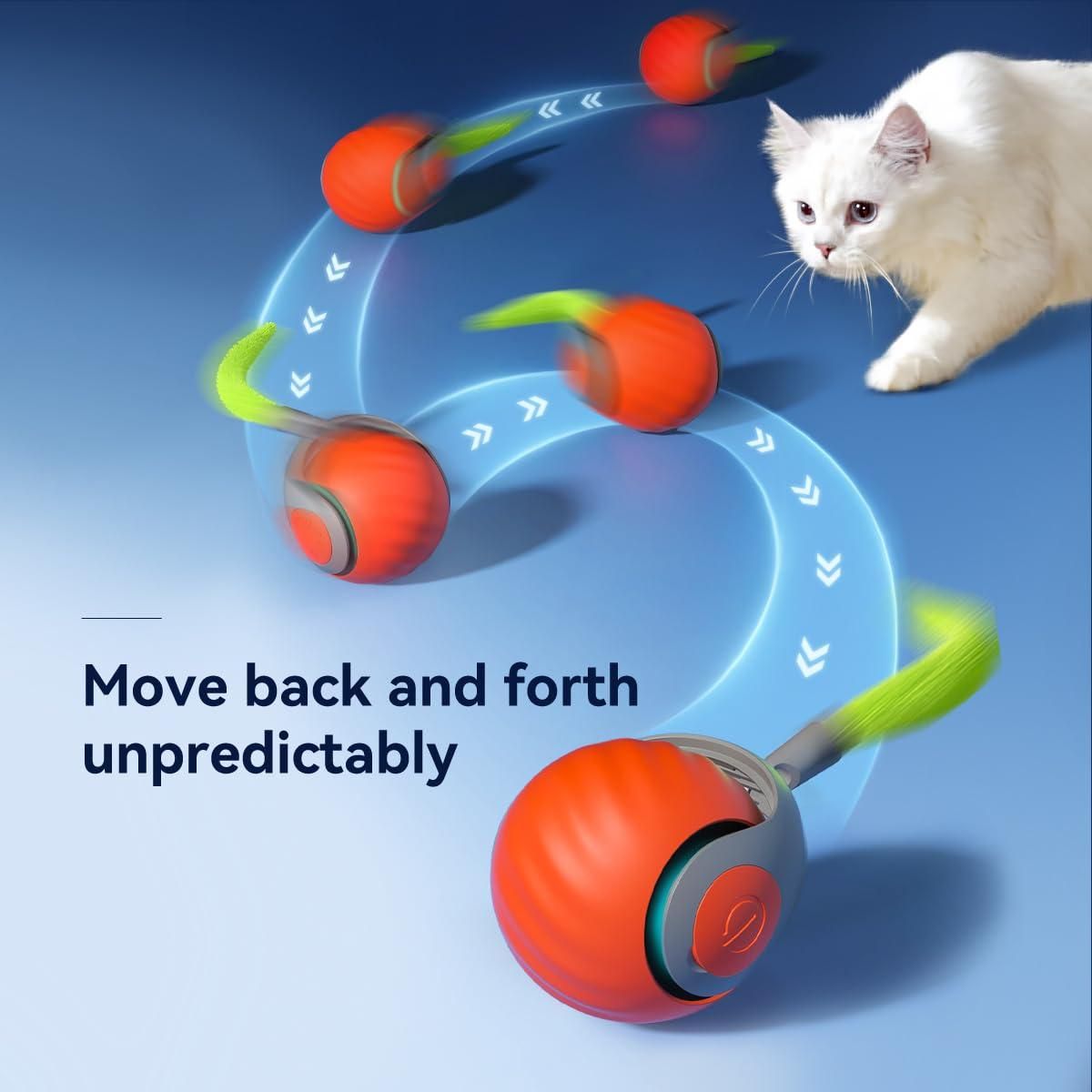 Pack of 2 Smart Rolling Ball Pet Toy β Interactive Cat & Dog Entertainer