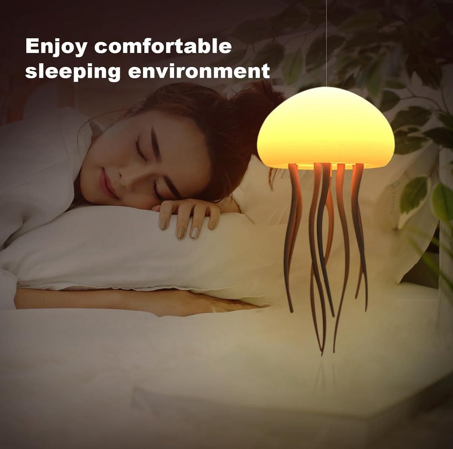 Color-Changing Jellyfish LED Lamp – Decorative Mood Light for Indoor & Outdoor Ambience