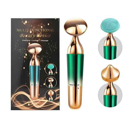 3-in-1 Multifunctional Electric Facial Massager & Skin Cleanser Beauty Device