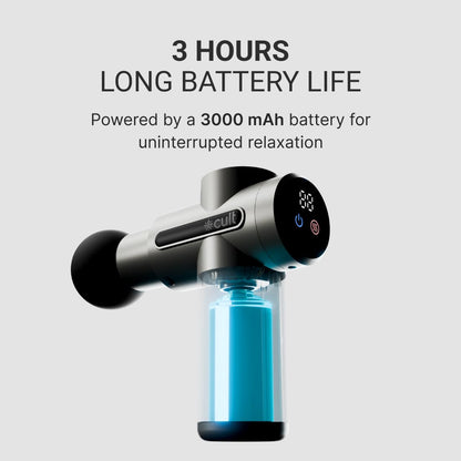 Mini Massage Gun – Deep Tissue Muscle Relaxer with 4 Interchangeable Heads
