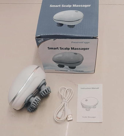 Rechargeable Electric Scalp Massager – 4D Head, Neck & Body Relaxation Tool