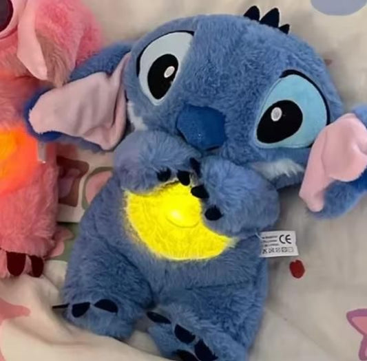 Stitch-Inspired Soft Toy with Glowing Belly – Light-Up LED Plush Toy for Kids & Gifting