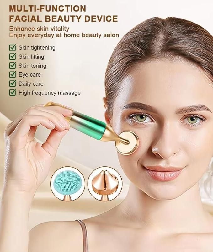 3-in-1 Multifunctional Electric Facial Massager & Skin Cleanser Beauty Device