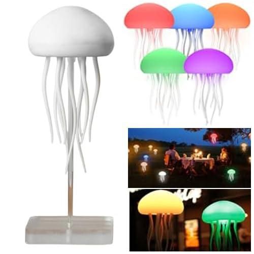 Color-Changing Jellyfish LED Lamp – Decorative Mood Light for Indoor & Outdoor Ambience
