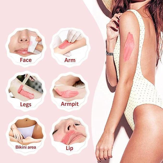 Electric Hair Removal Wax Heater – Pink Wax Melting Pot for Home Salon Use